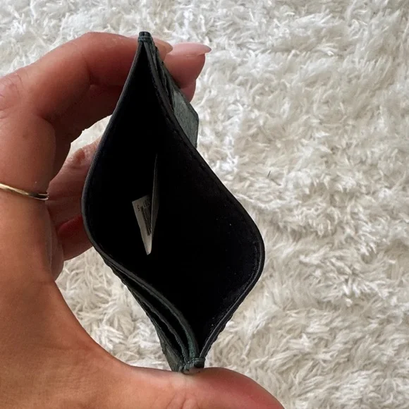 Marc Jacobs Forest Green Leather Card Holder - Picture 3 of 3